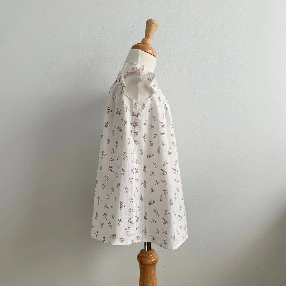 NWT - Pretty Girls Smocked Bishop Dress Floral Cute Spring & Summer Casual 2T - Picture 4 of 14